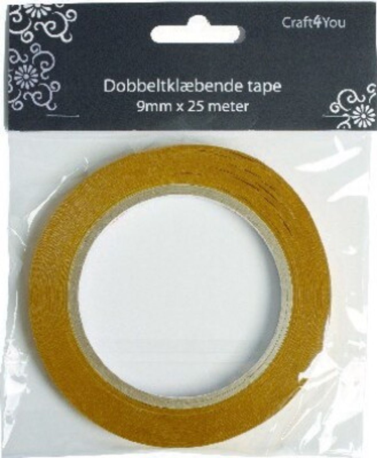 Dobbeltklæbende Tape 9mmx25m - Syrefrit - Paper Line