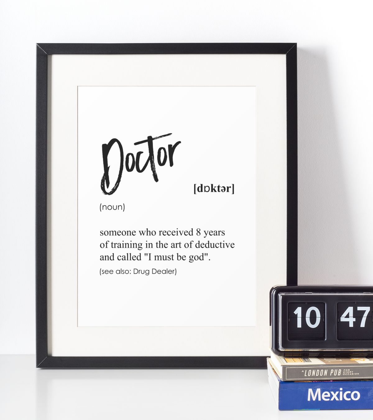 Doctor definition plakat