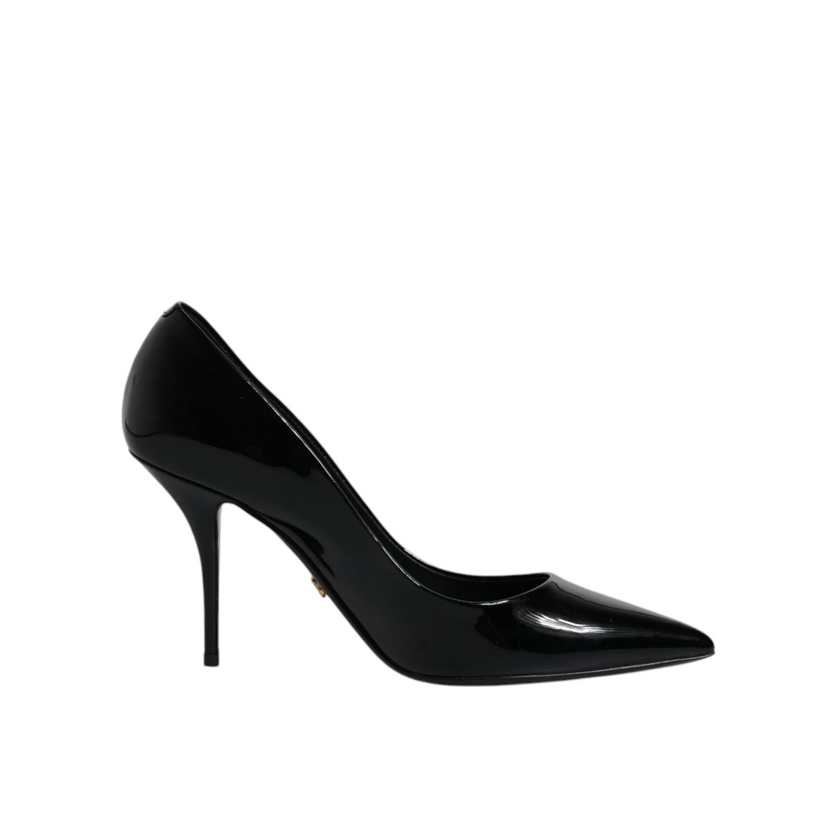 Dolce & Gabbana Black Patent Leather High Heels Pumps Shoes