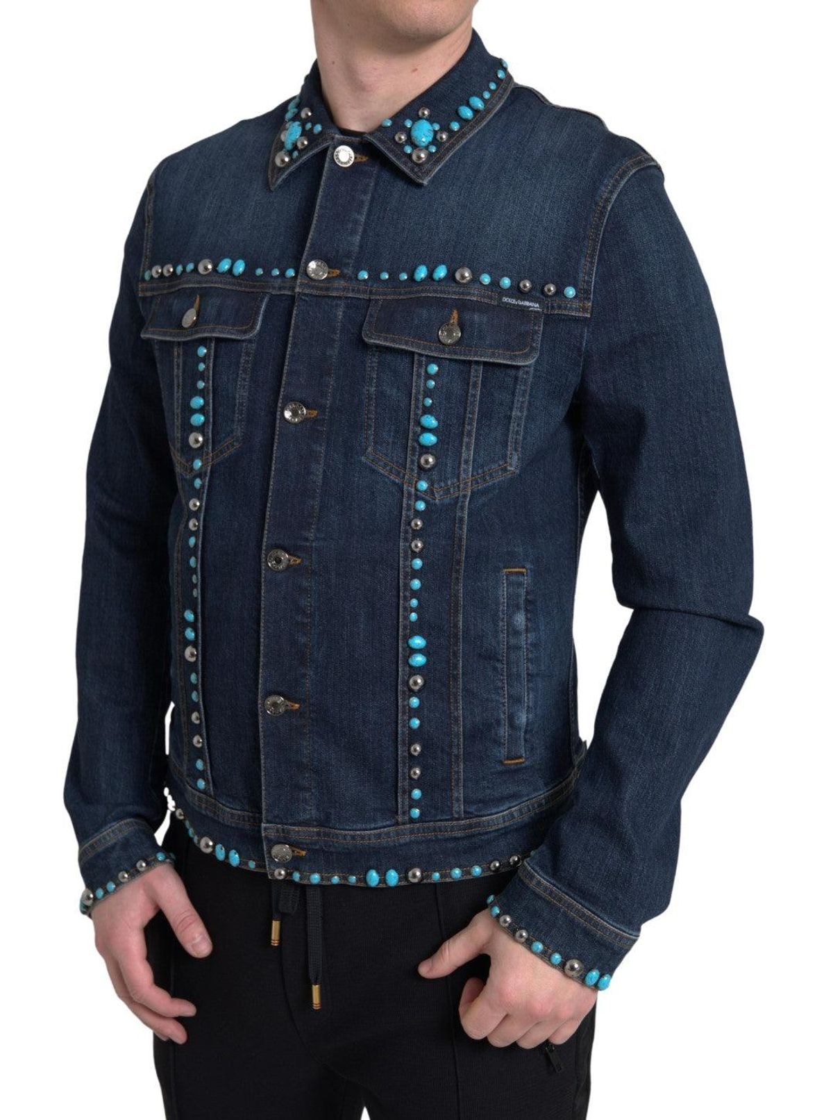 Dolce & Gabbana Blå Denim Jakke & Frakke