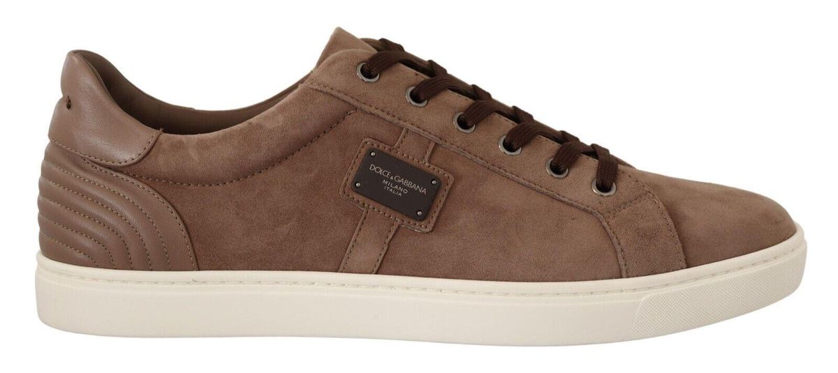 Dolce & Gabbana Brun Læder Sneakers