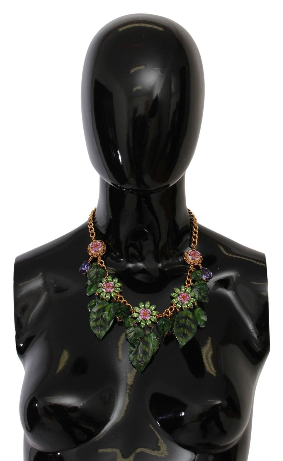 Dolce & Gabbana Elegant Alua Floral Sicily Charm Necklace