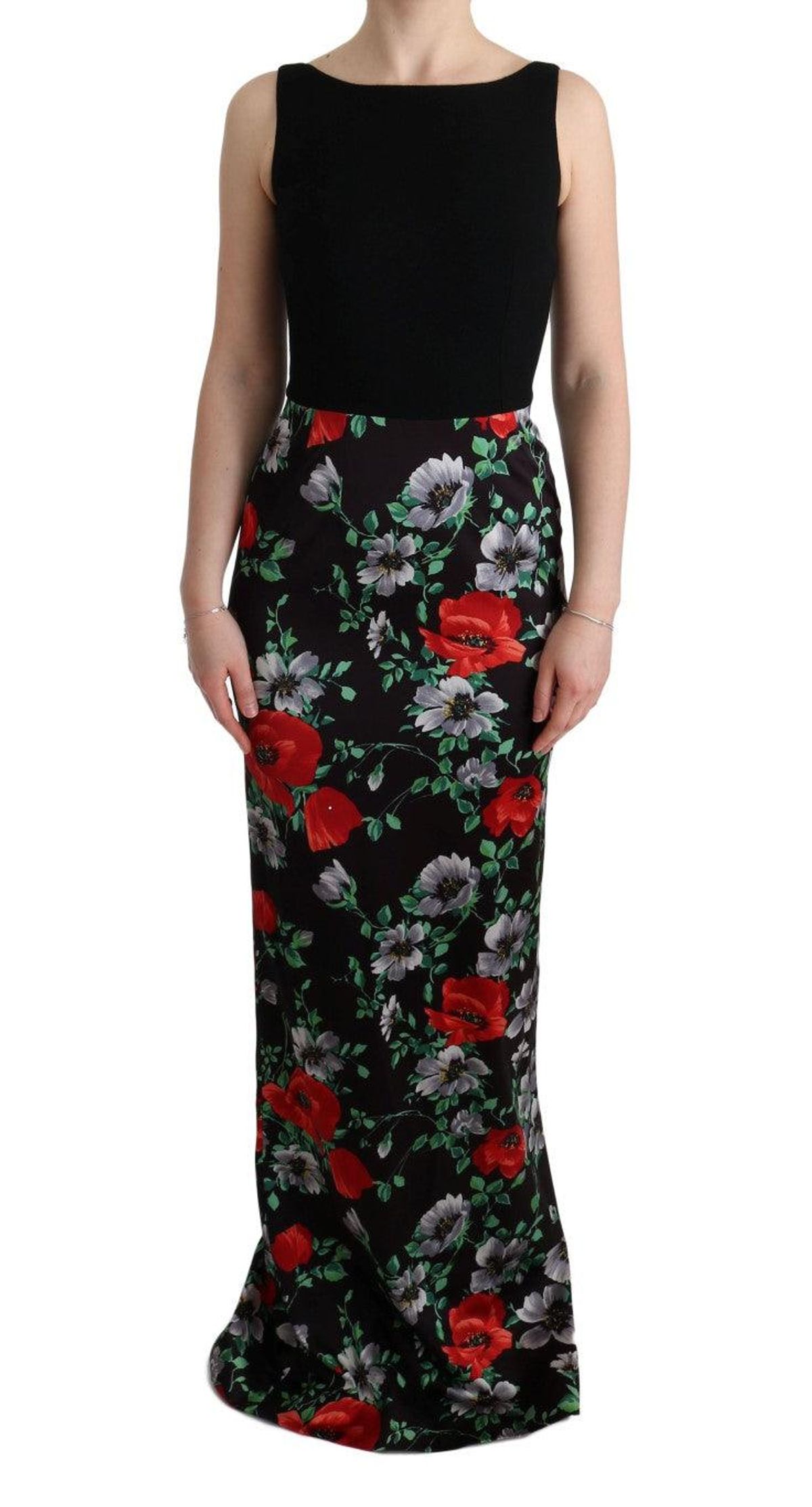 Dolce & Gabbana Elegant Floral Sheath Gown