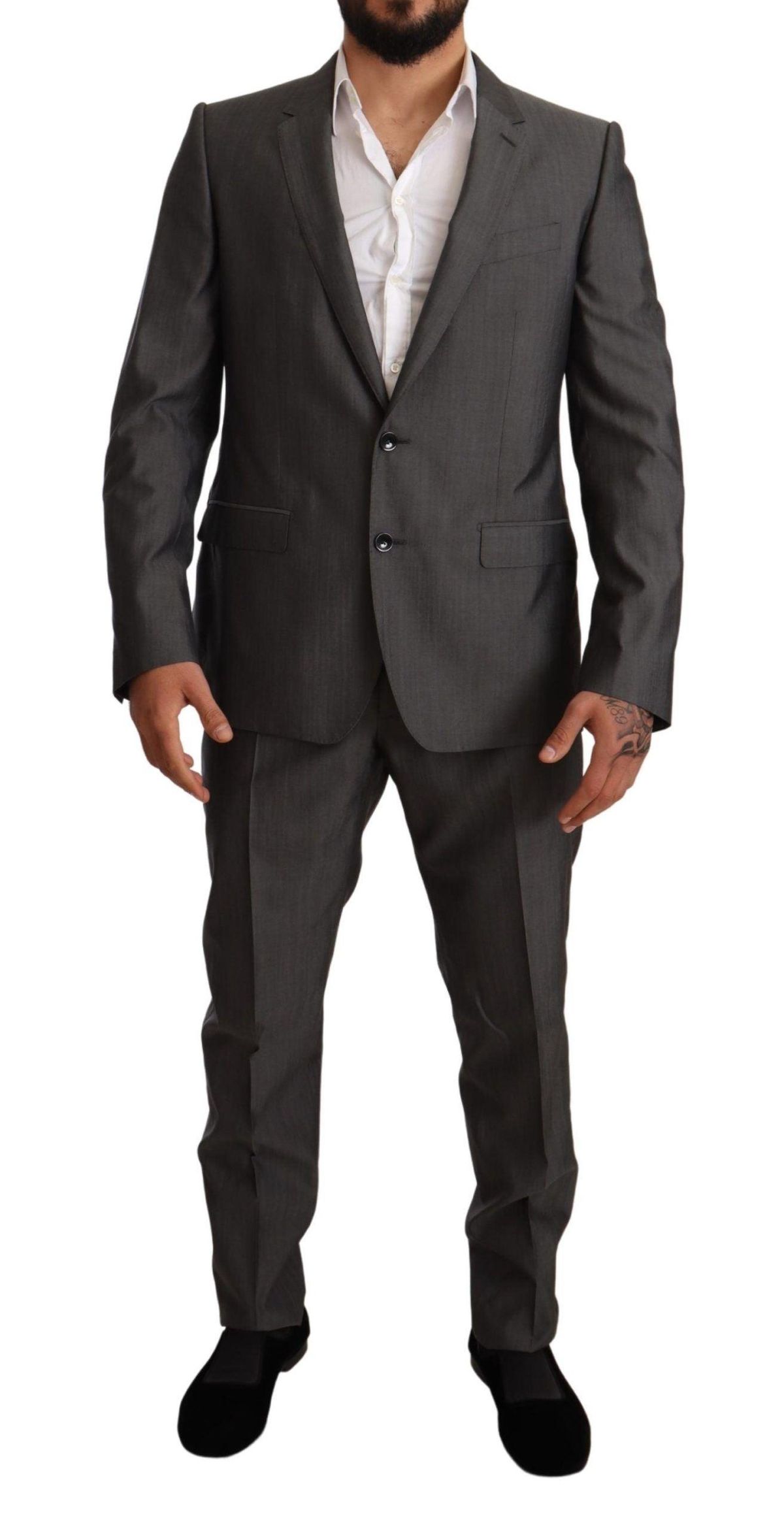 Dolce & Gabbana Elegant Martini Slim-Fit Wool Silk Suit