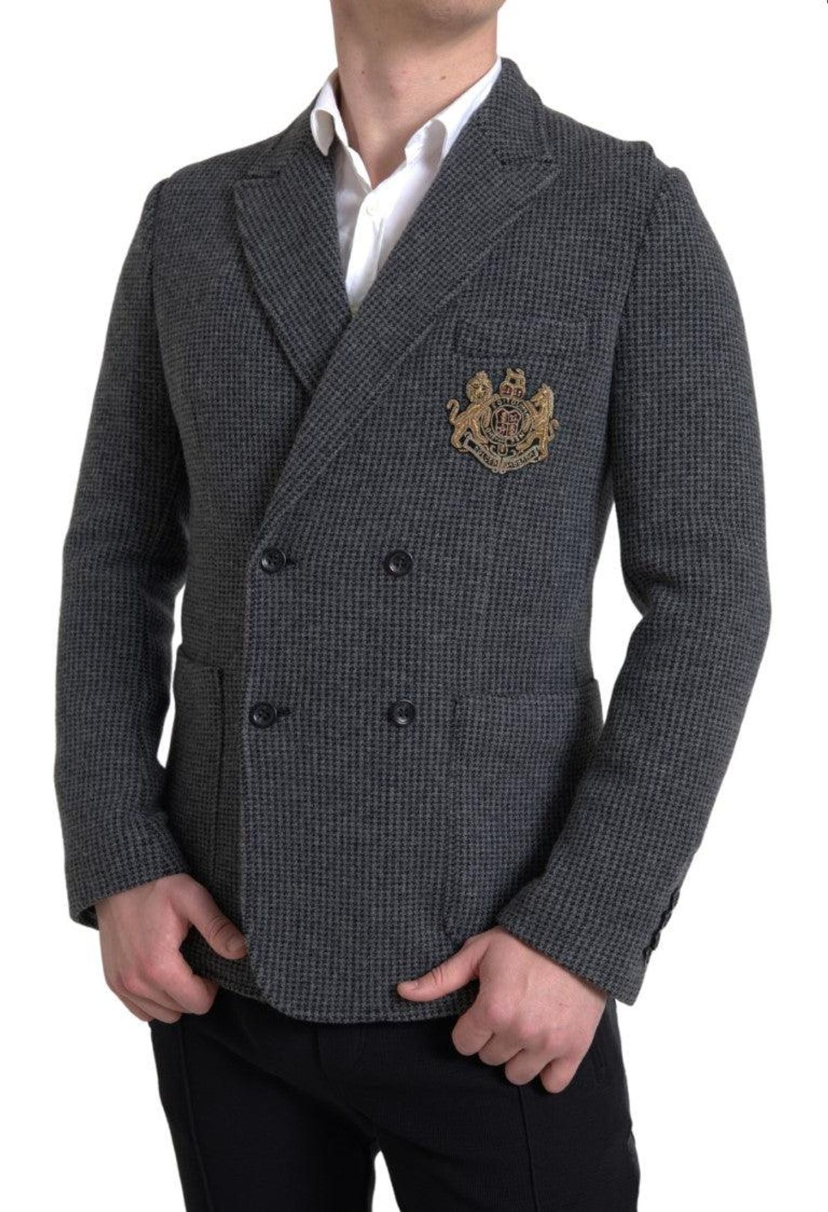 Dolce & Gabbana Grå Logo Blazer