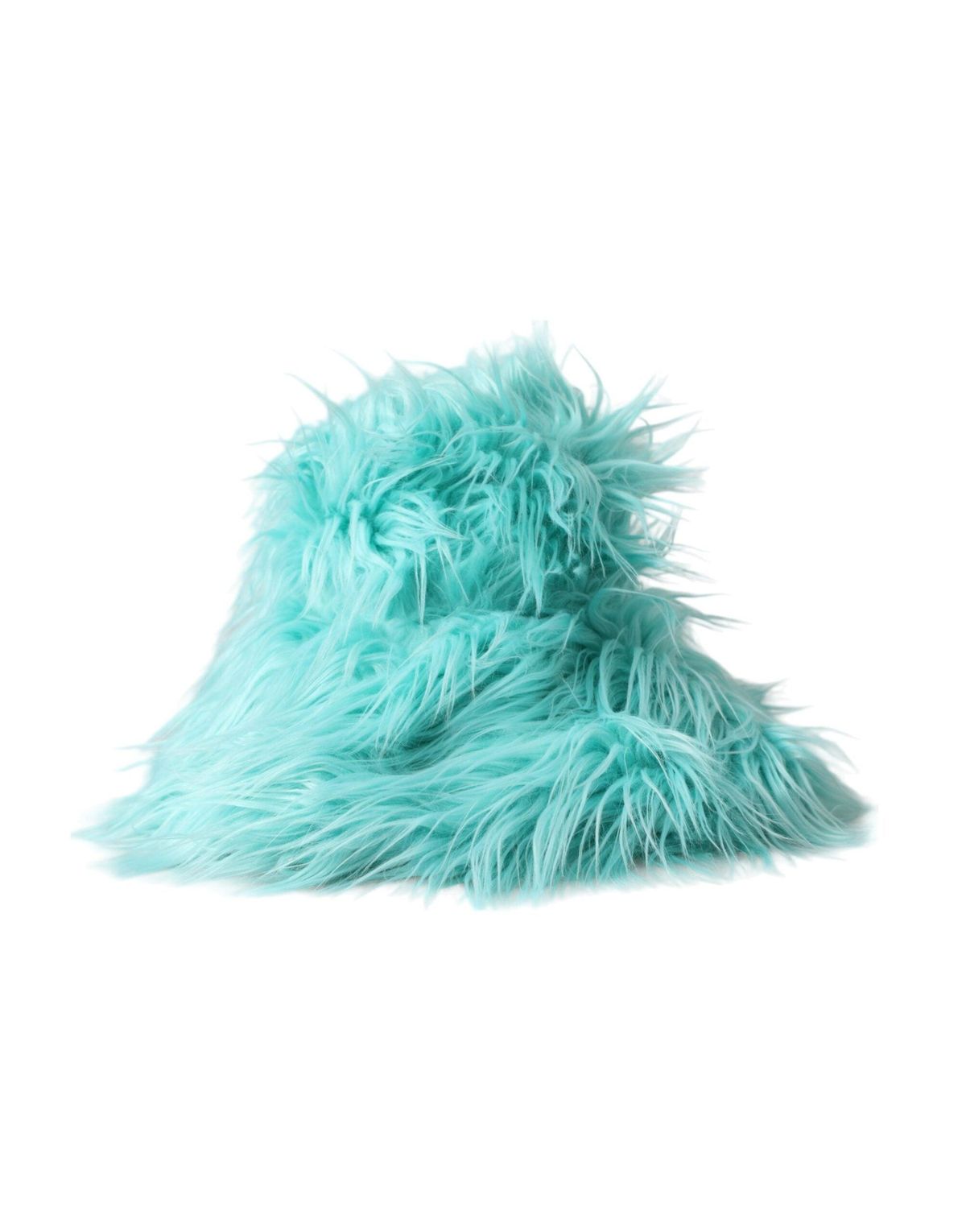 Dolce & Gabbana Mint Green Acrylic Fur Dames Bucket Hat