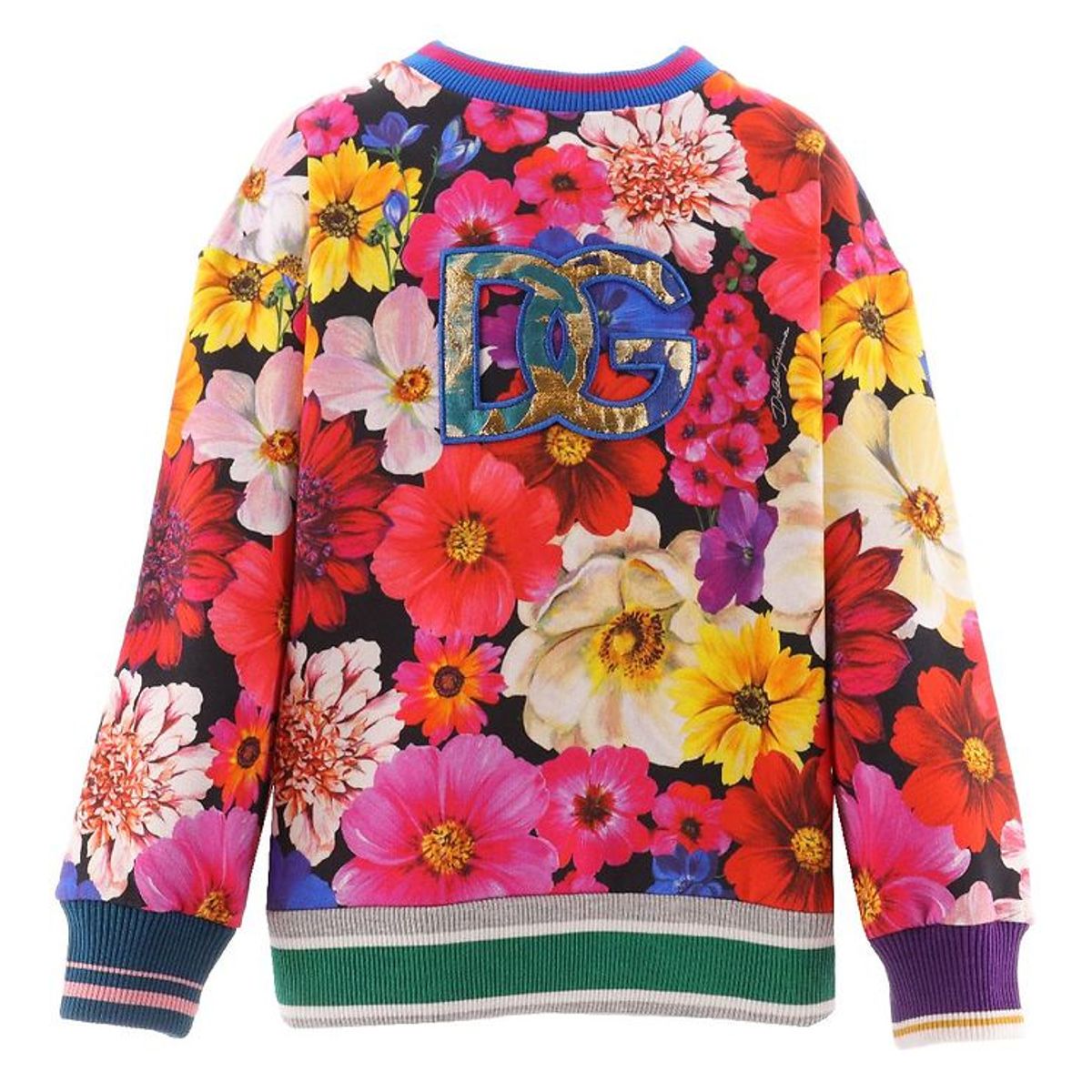 Dolce & Gabbana Sweatshirt - Renaissance - Multifarvet m. Blomst