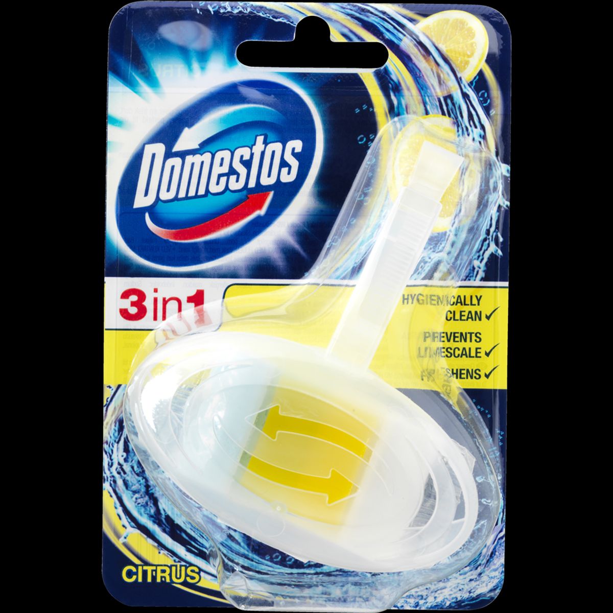 Domestos toiletblok, 3-i-1, citrus