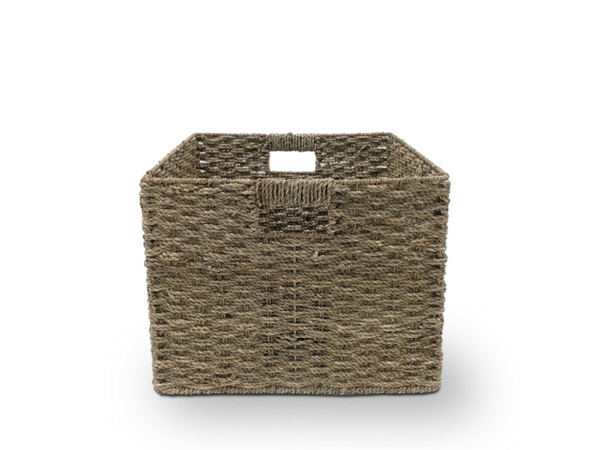 Domoletti Basket 40X40x30cm Metal/Seagrass