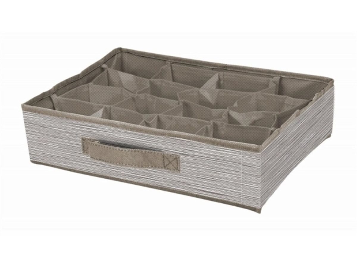 Domoletti Boxstorage 16 Grid 35X27x9cm Beige Text