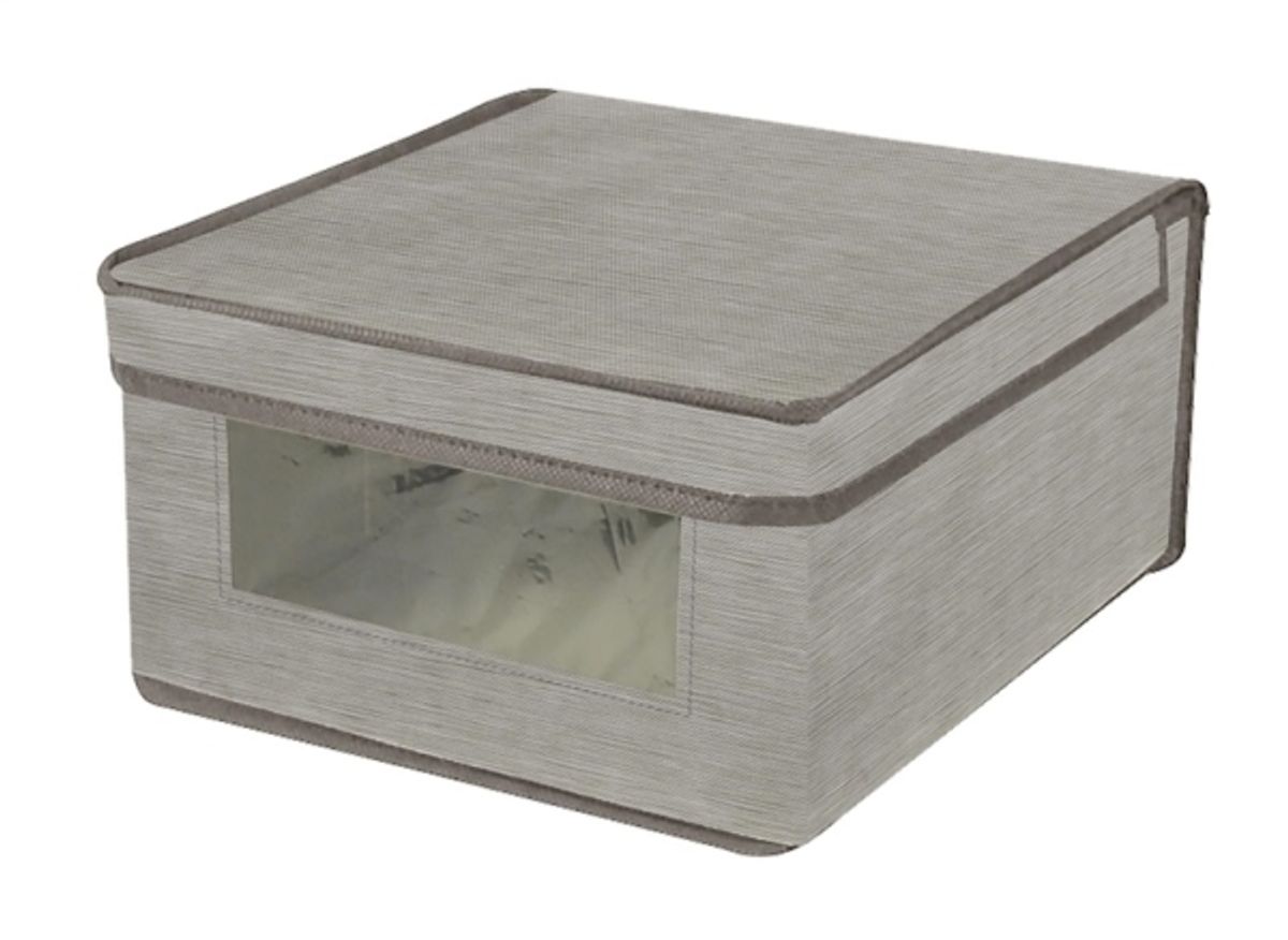 Domoletti Boxstorage With Window 30X28x15cm Grey