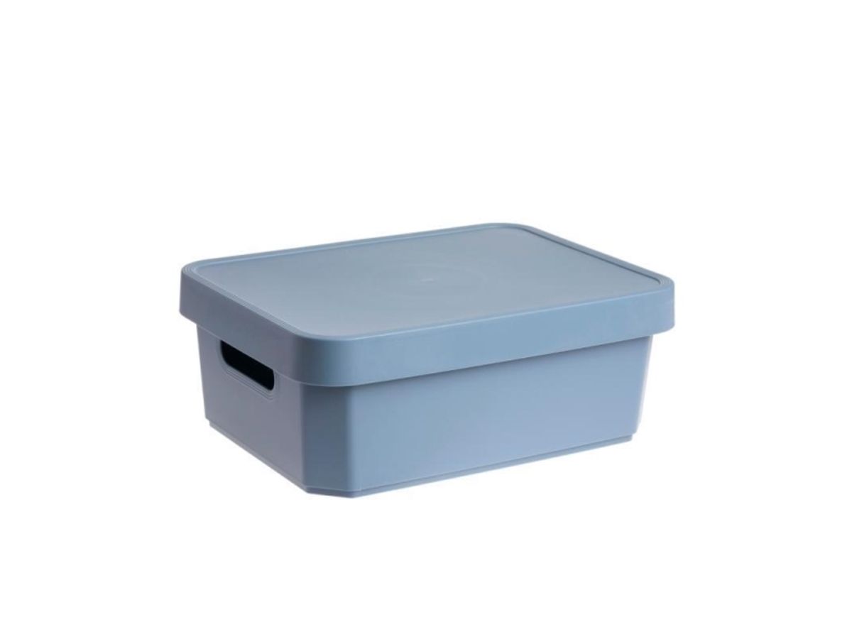 Domoletti Cave Box11l Nordic Blue Lid 36X27x13cm