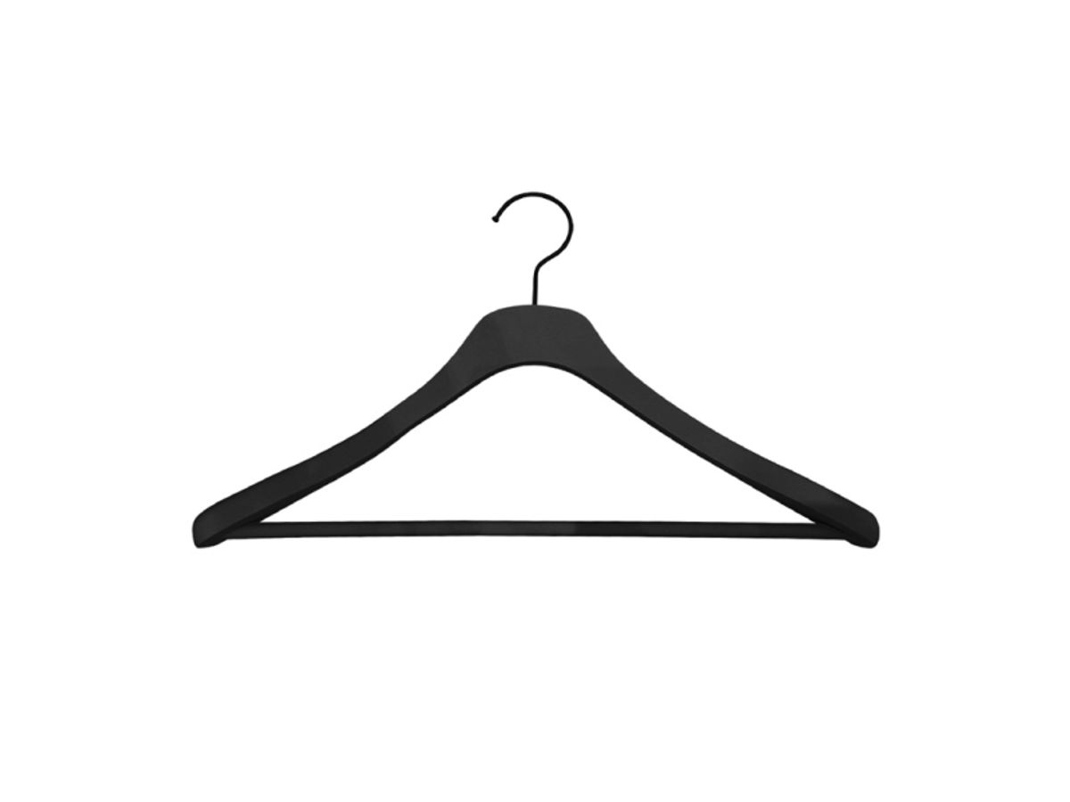 Domoletti Rubber Coated Hanger Lsn007 Black