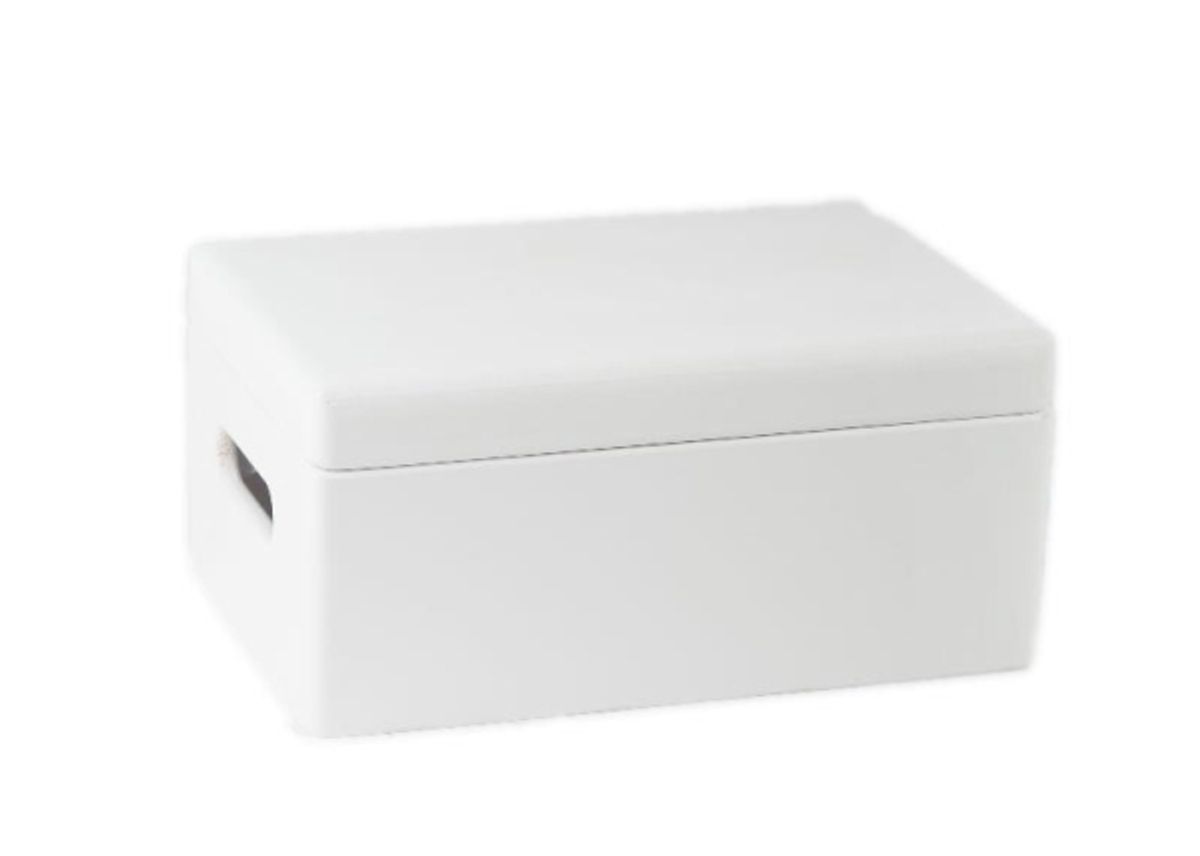 Domoletti Wooden Boxwith Lid 315001 White