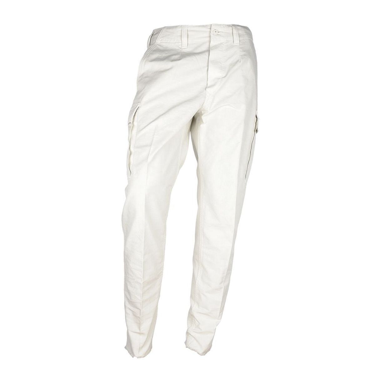 Don The Fuller Chic White Cotton Trousers for Herre