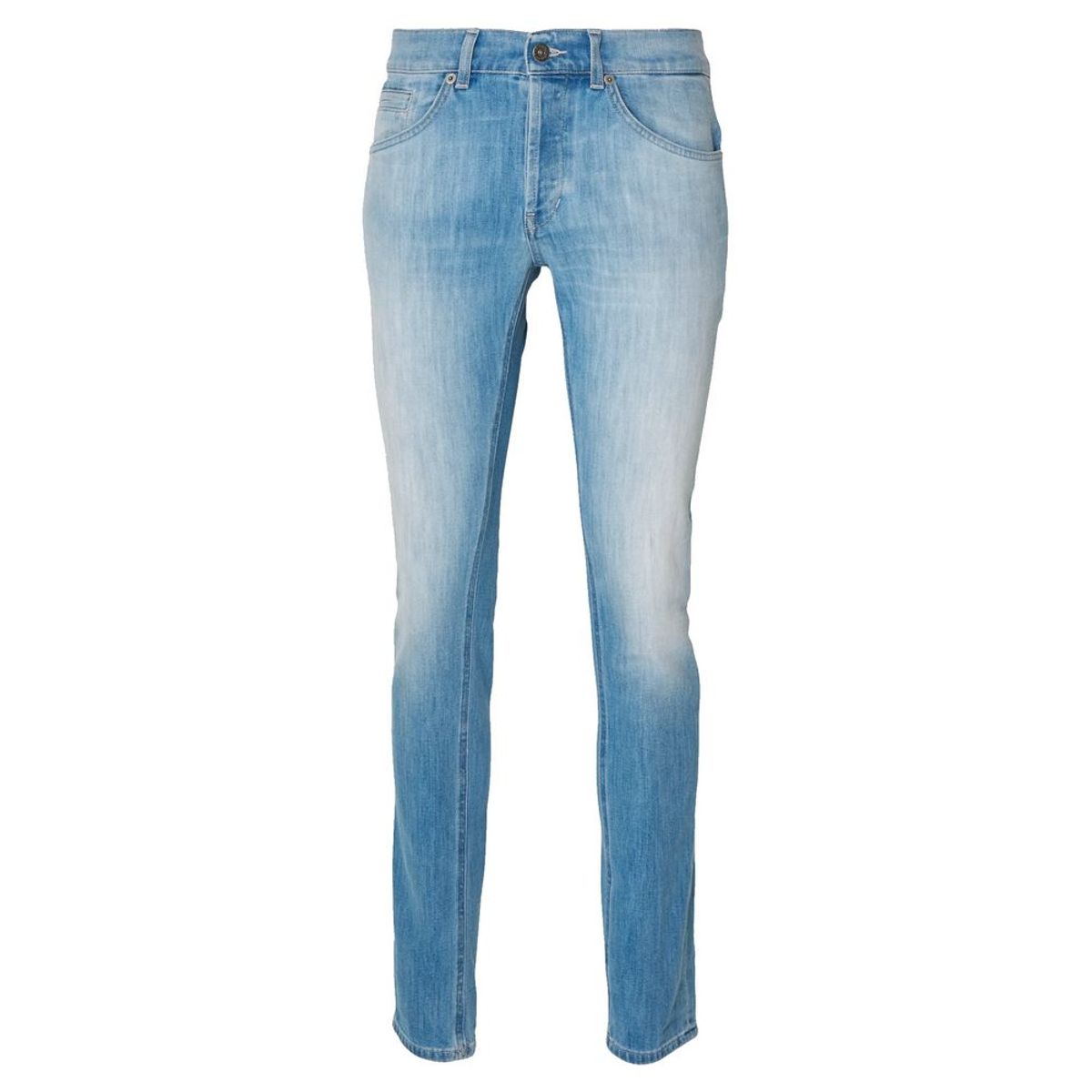 Dondup Sleek Light Blue Stretch Denim for Herre