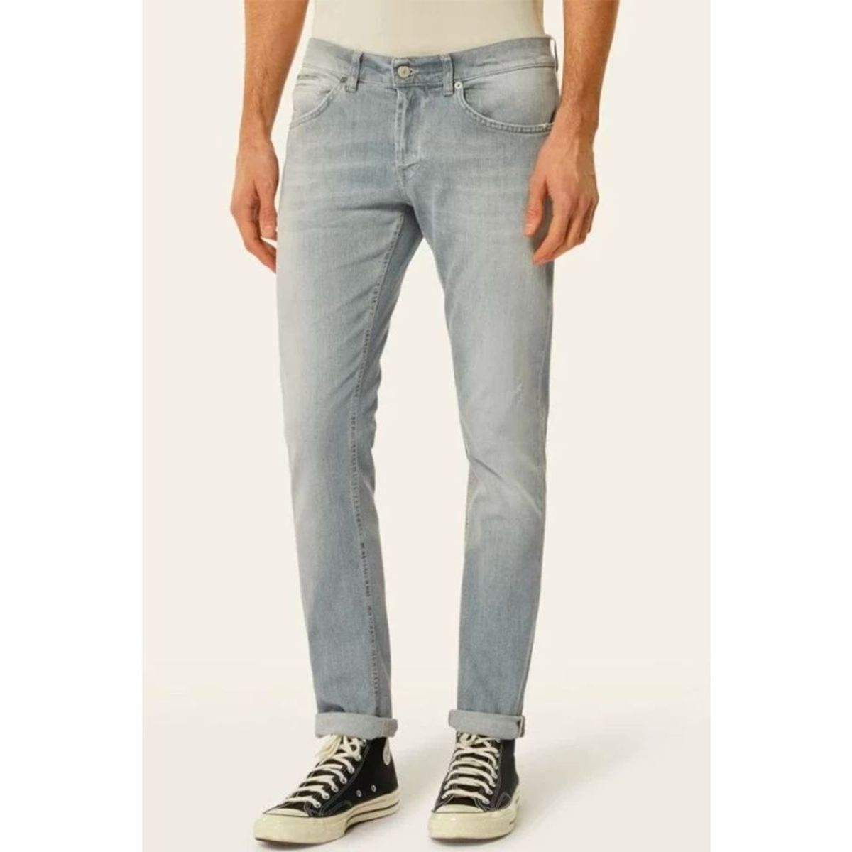 Dondup Sleek Stretch Gray Denim for Herre