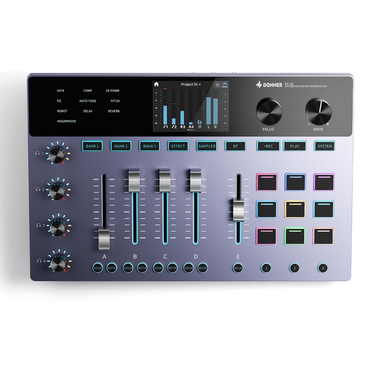 Donner PC-02 podcaster-mixer