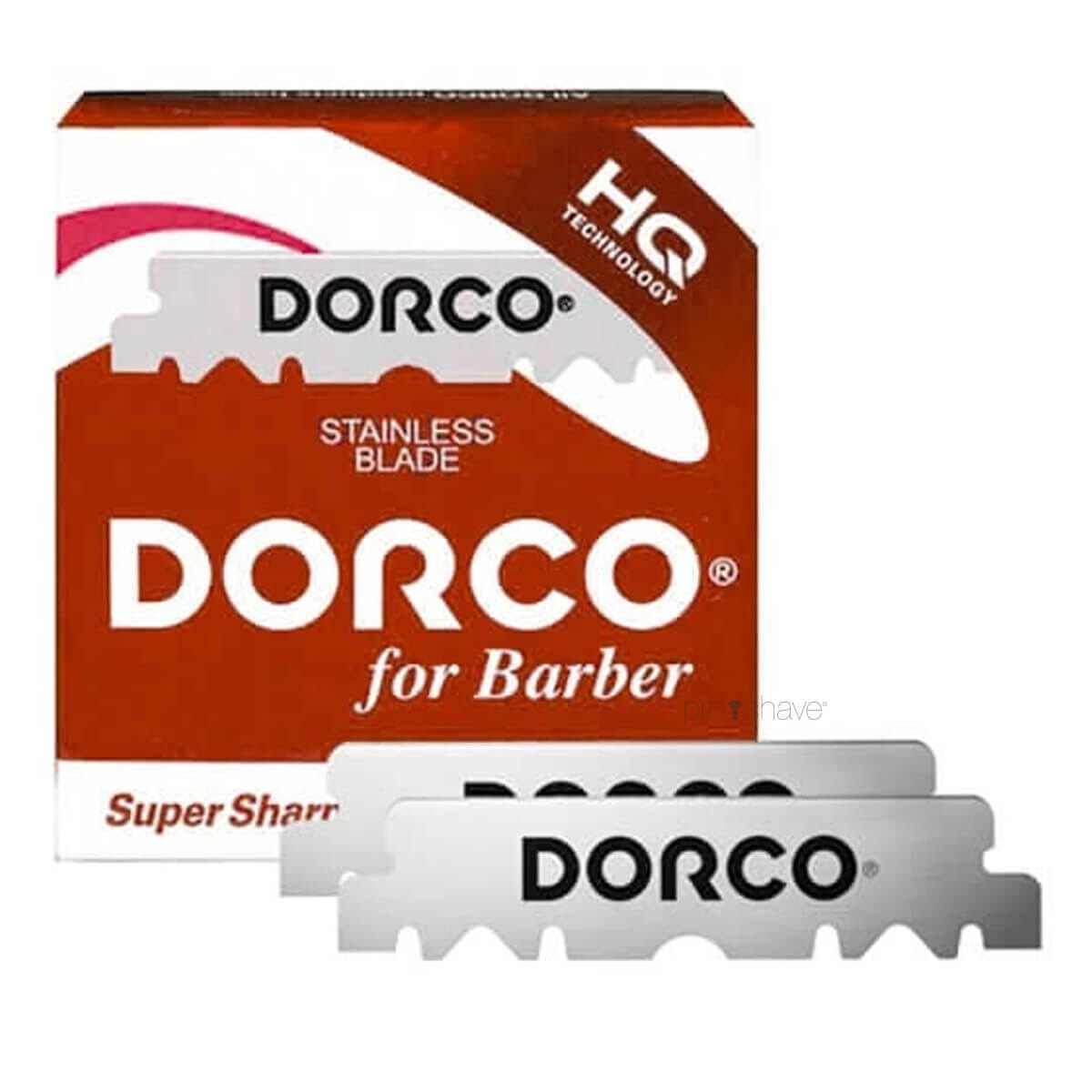 Dorco Prime Half Razor Blades, Rød, 100 stk.