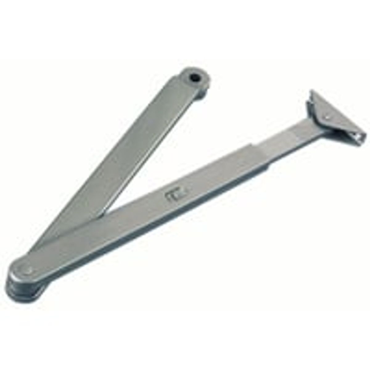 Dorma TS72/TS73/TS83 flad arm uden gevind, med indstillelig skydearm Slvfarvet