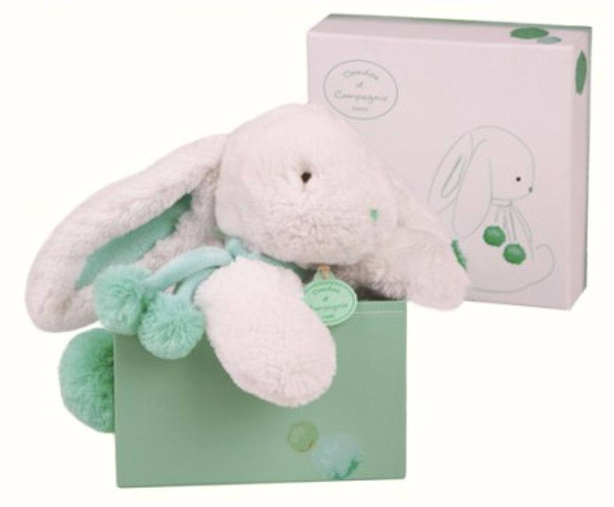 Doudou Pompom PM Rabbit amande 35 cm.