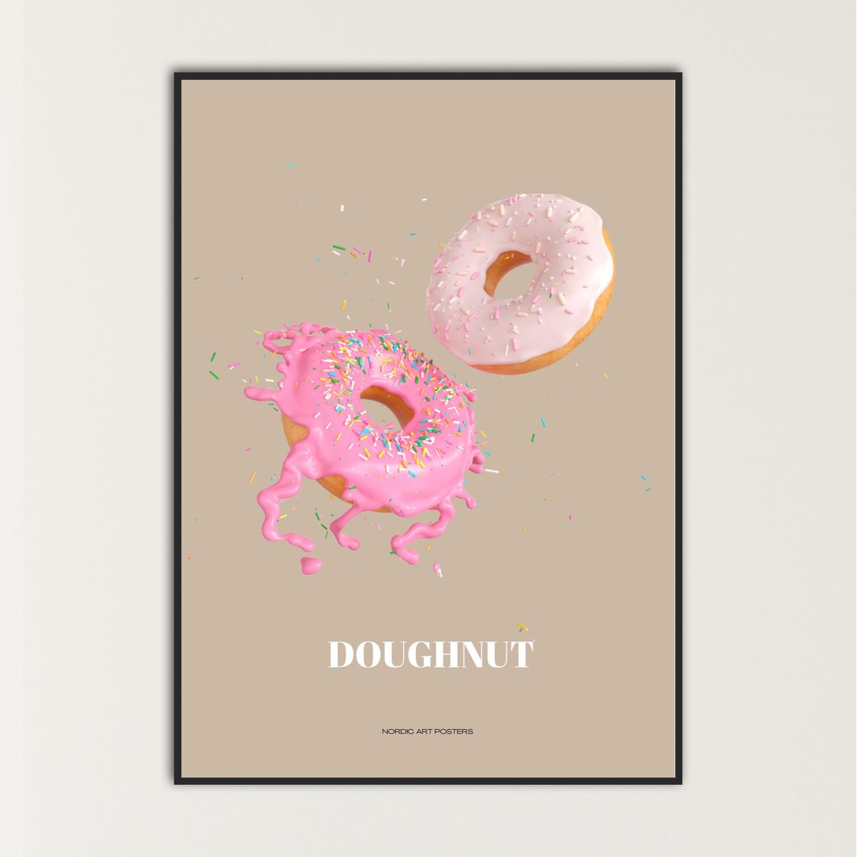 Doughnuts 30x40cm Med lys ramme