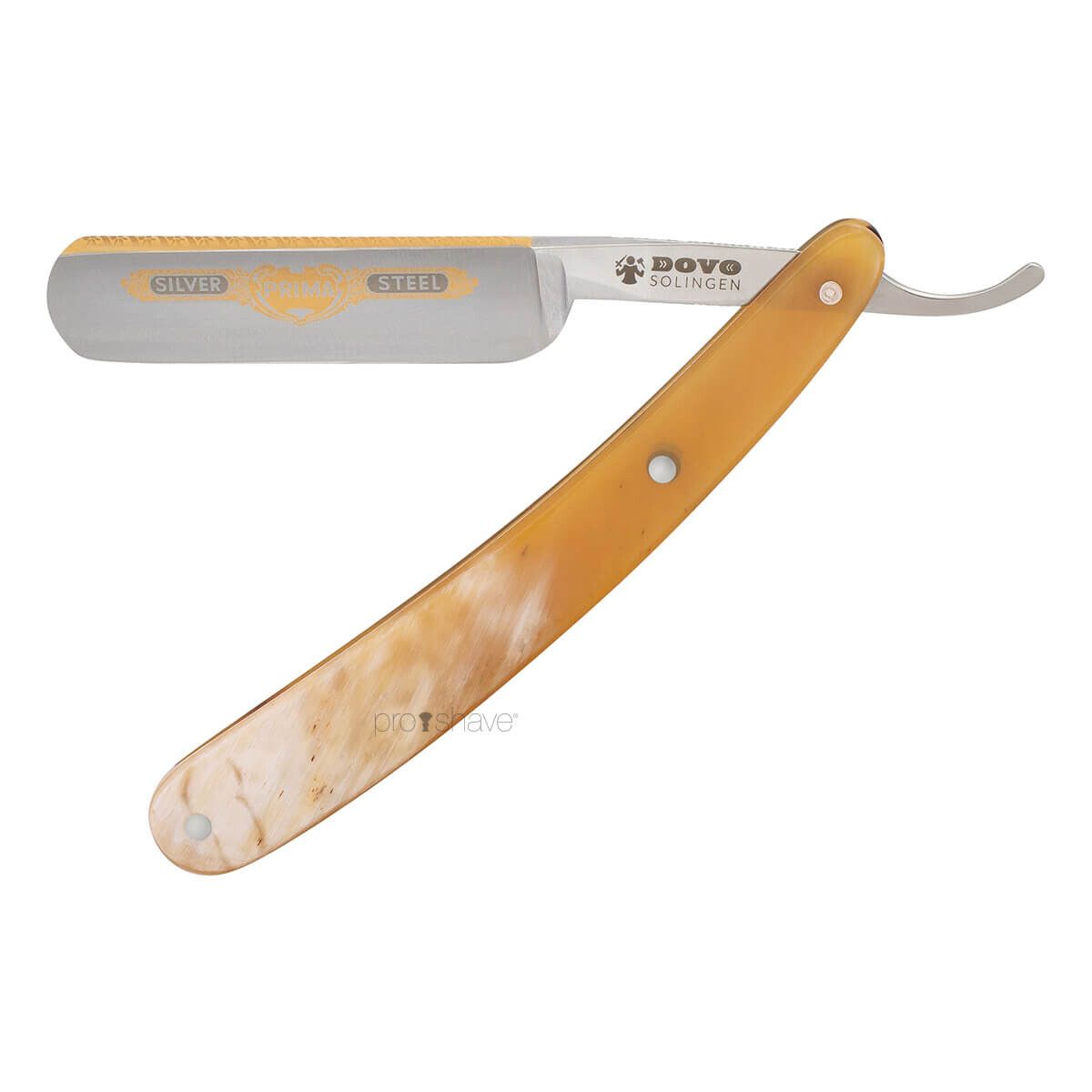 Dovo Straight Razor 5/8, Round nose, Prima, Horn