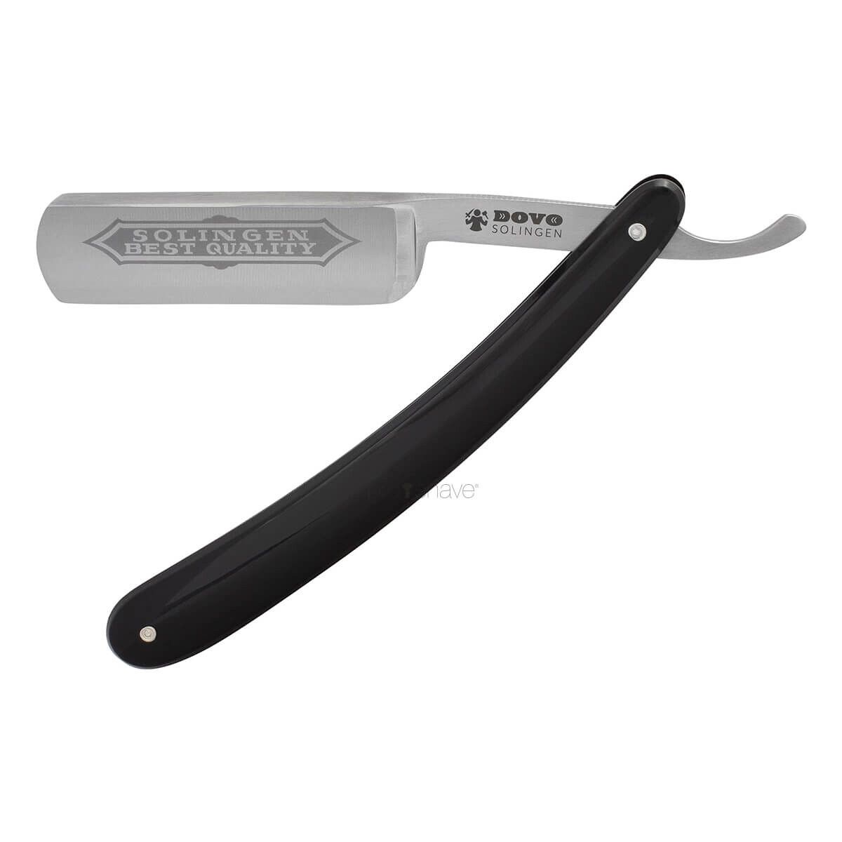 Dovo Straight Razor 6/8, Round nose, Best Quality, Sort