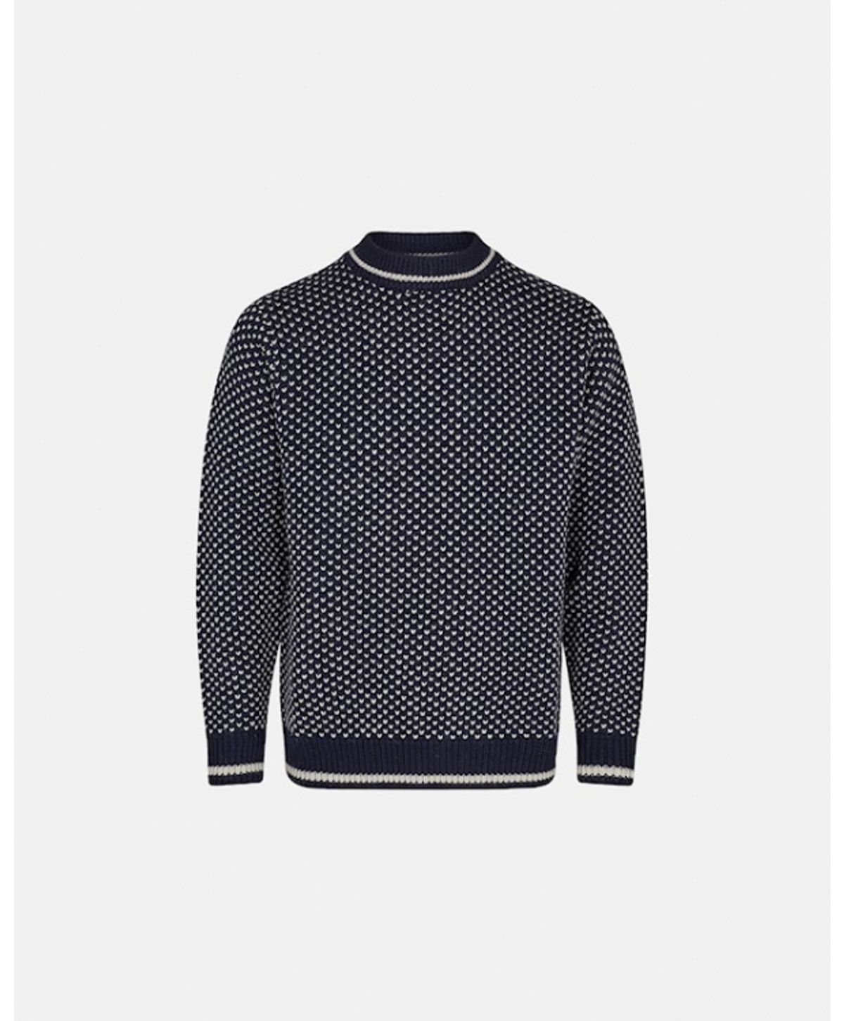 Dovre strik sweatshirt i navy