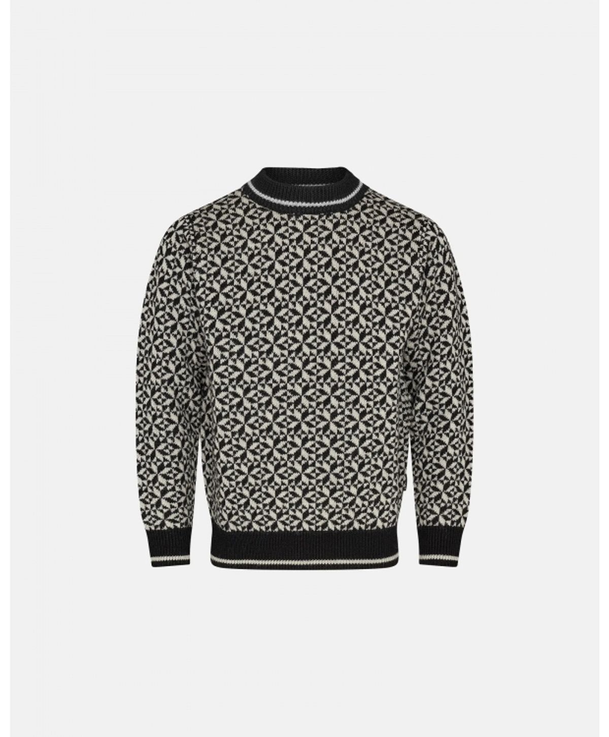 Dovre strik sweatshirt m. mønster