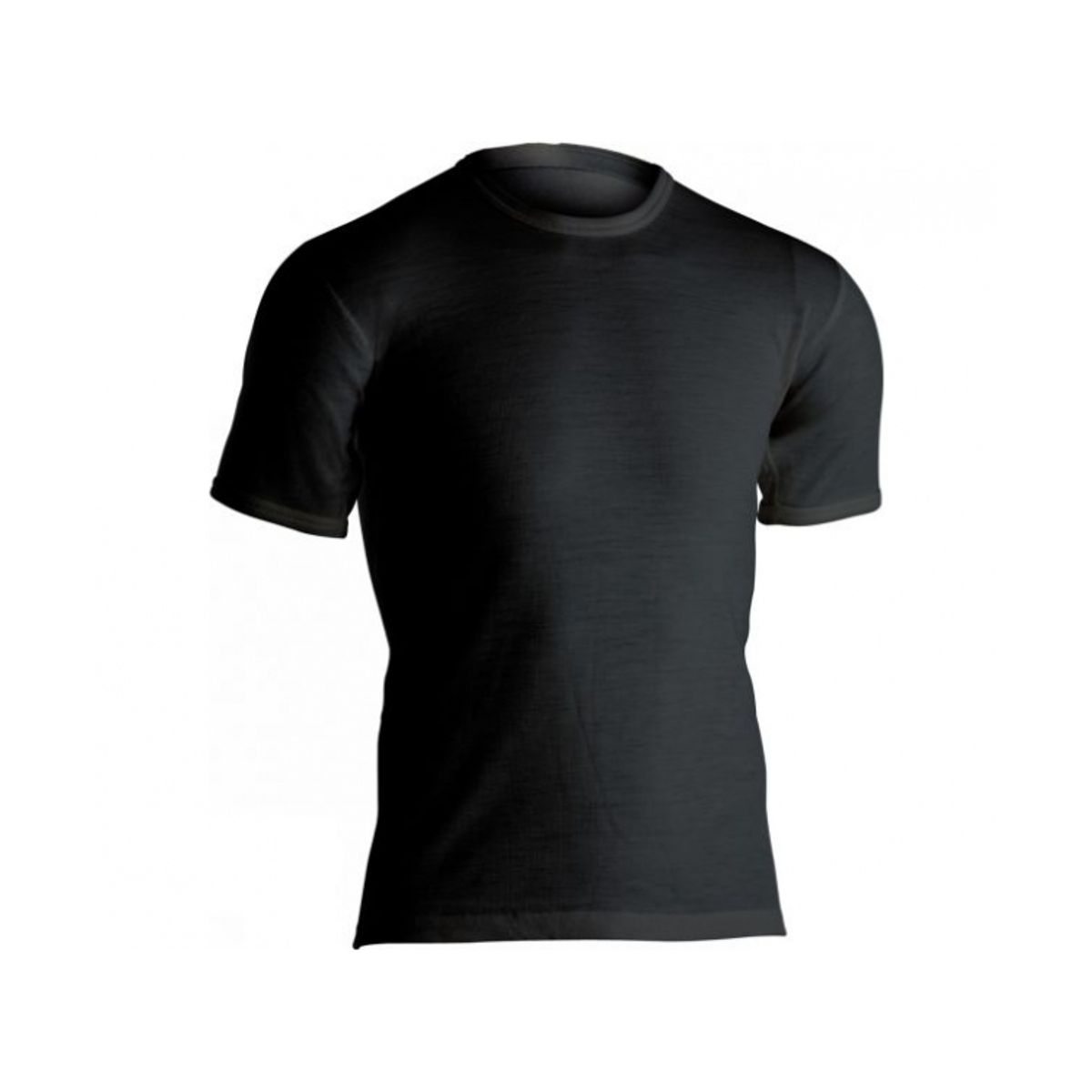 Dovre wool t-shirt i sort med rund hals til herre