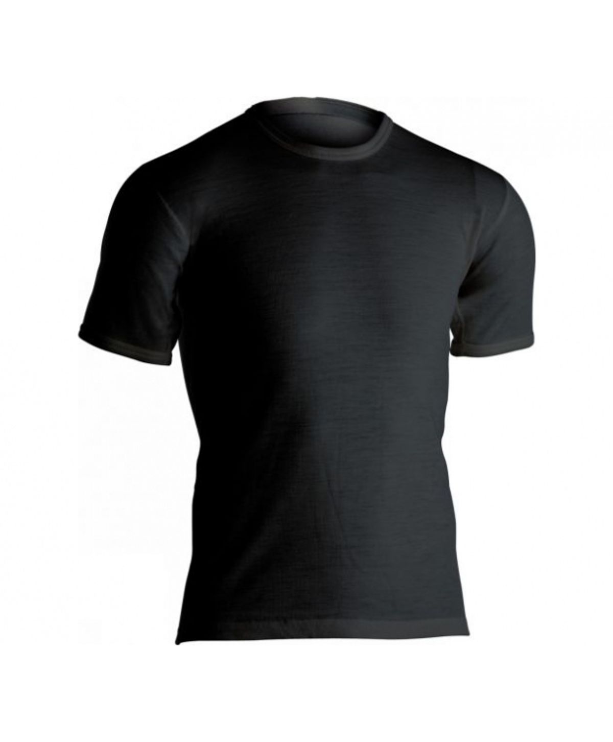 Dovre wool t-shirt i sort med rund hals til herre