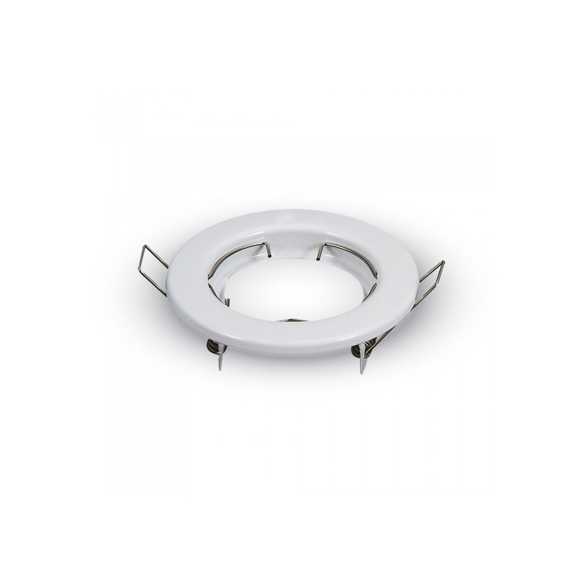 Downlight kit uden lyskilde - Hul: Ø6,5 cm, Mål: Ø8 cm, blank hvid, vælg MR16 eller GU10 fatning - Fatning : GU10