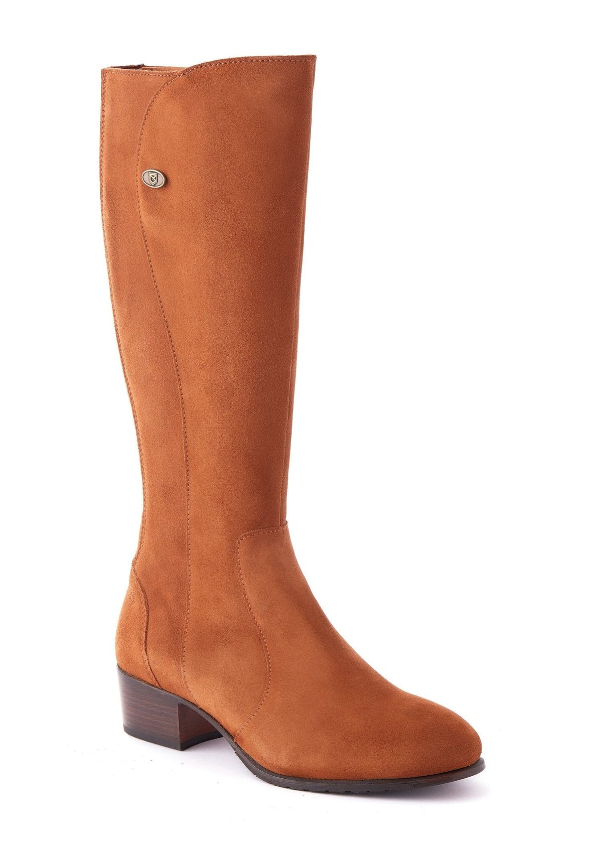 Downpatrick Ladies Knee-high støvle ruskind, Camel lysebrun - 39