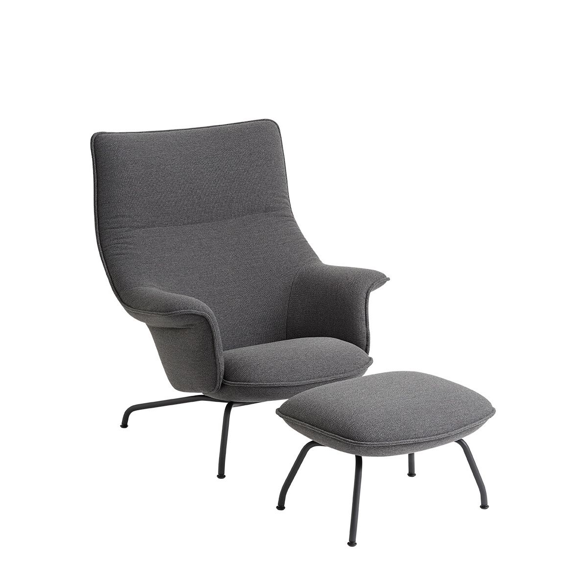 Doze Lounge Chair inkl. Fodskammel, ocean 80 fra Muuto