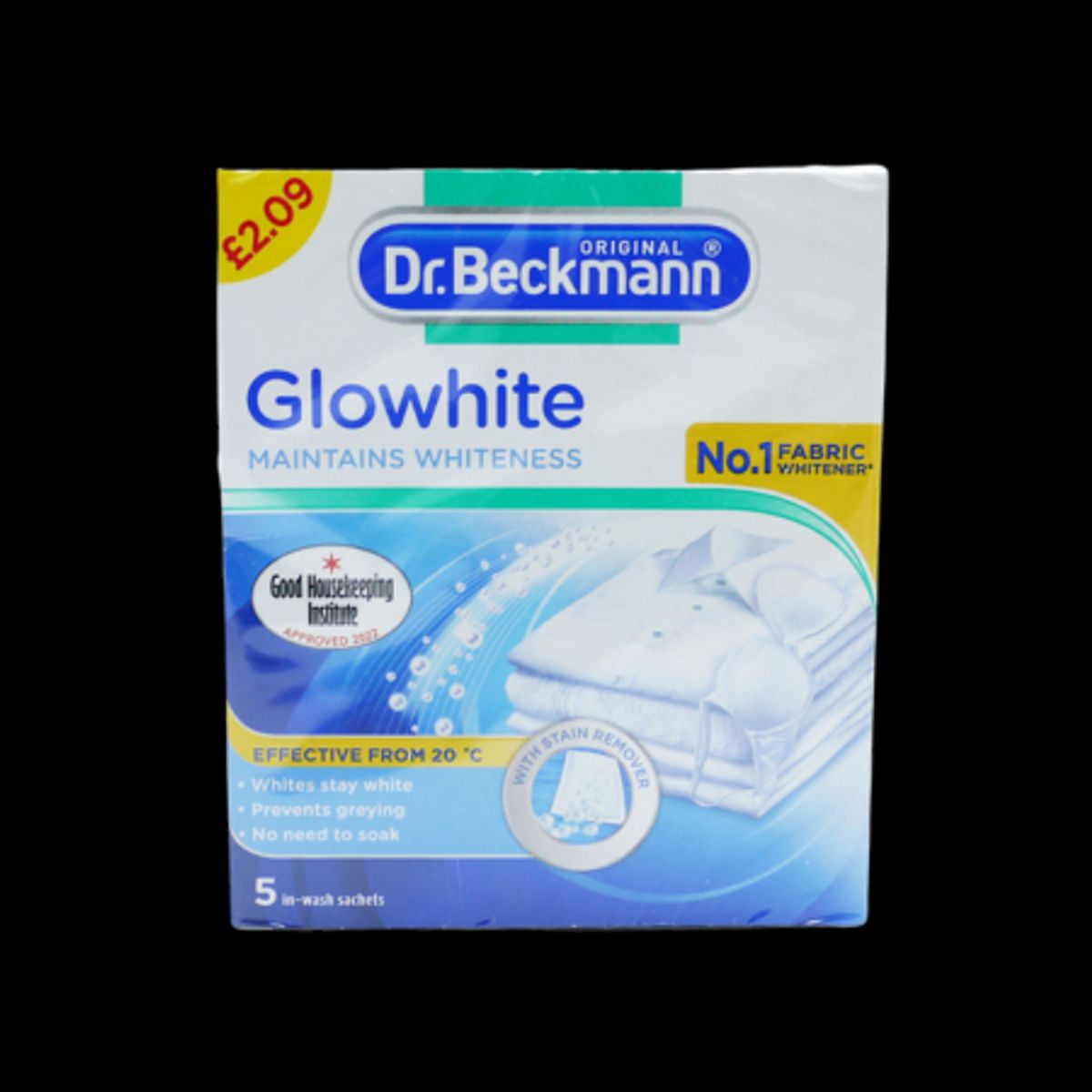 Dr. Beckmann Glow White Vaskeposer - 5 stk.