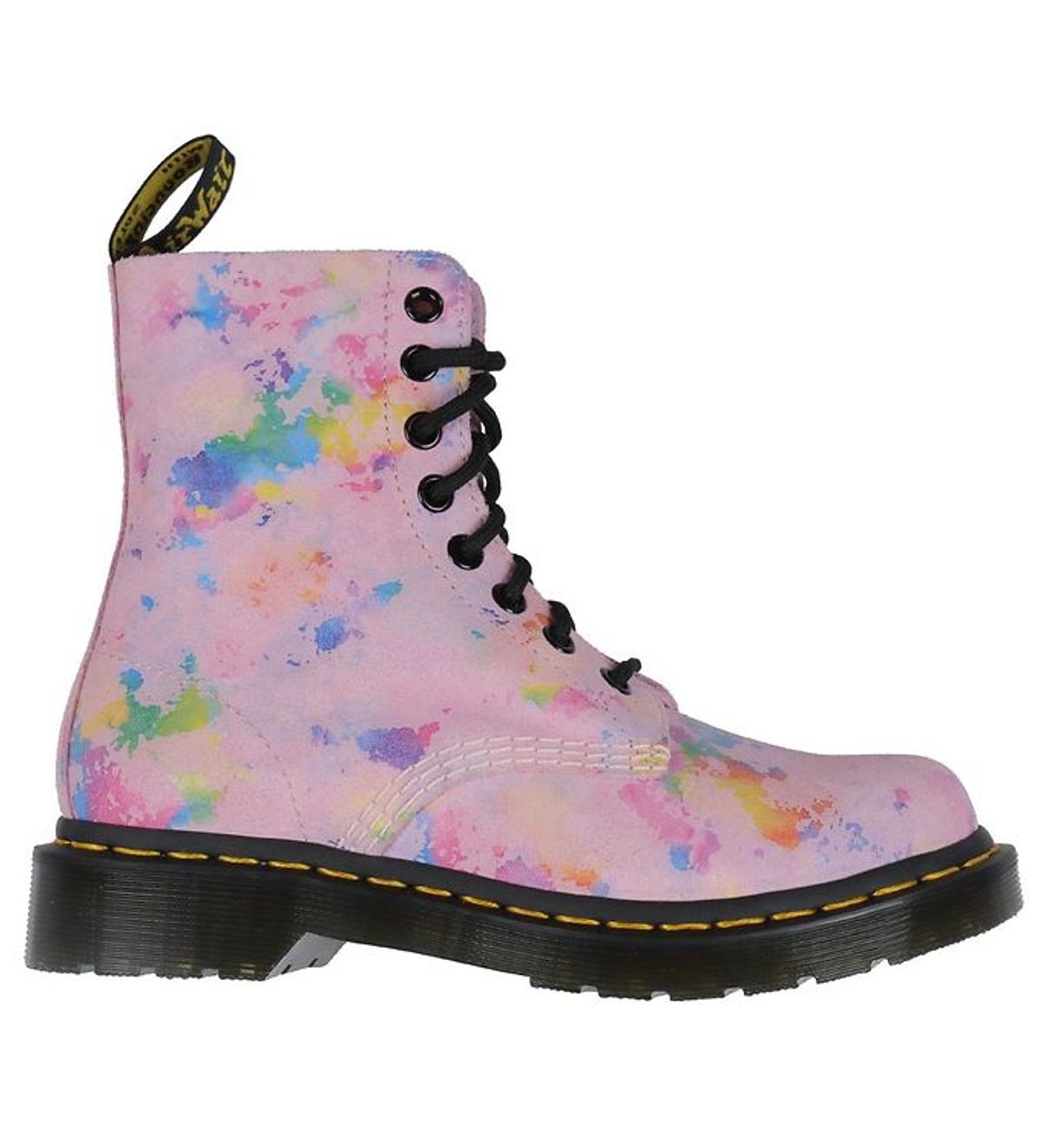 Dr. Martens Støvler - 1460 Pascal - Pink Rainbow Burst Suede