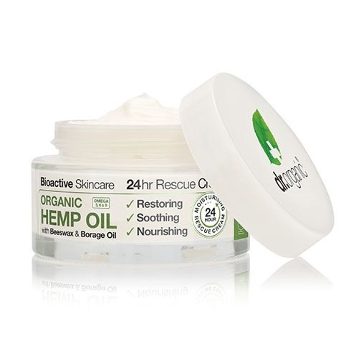 Dr. Organic 24 hr Rescue creme Hemp oil - 50 ml. (U)