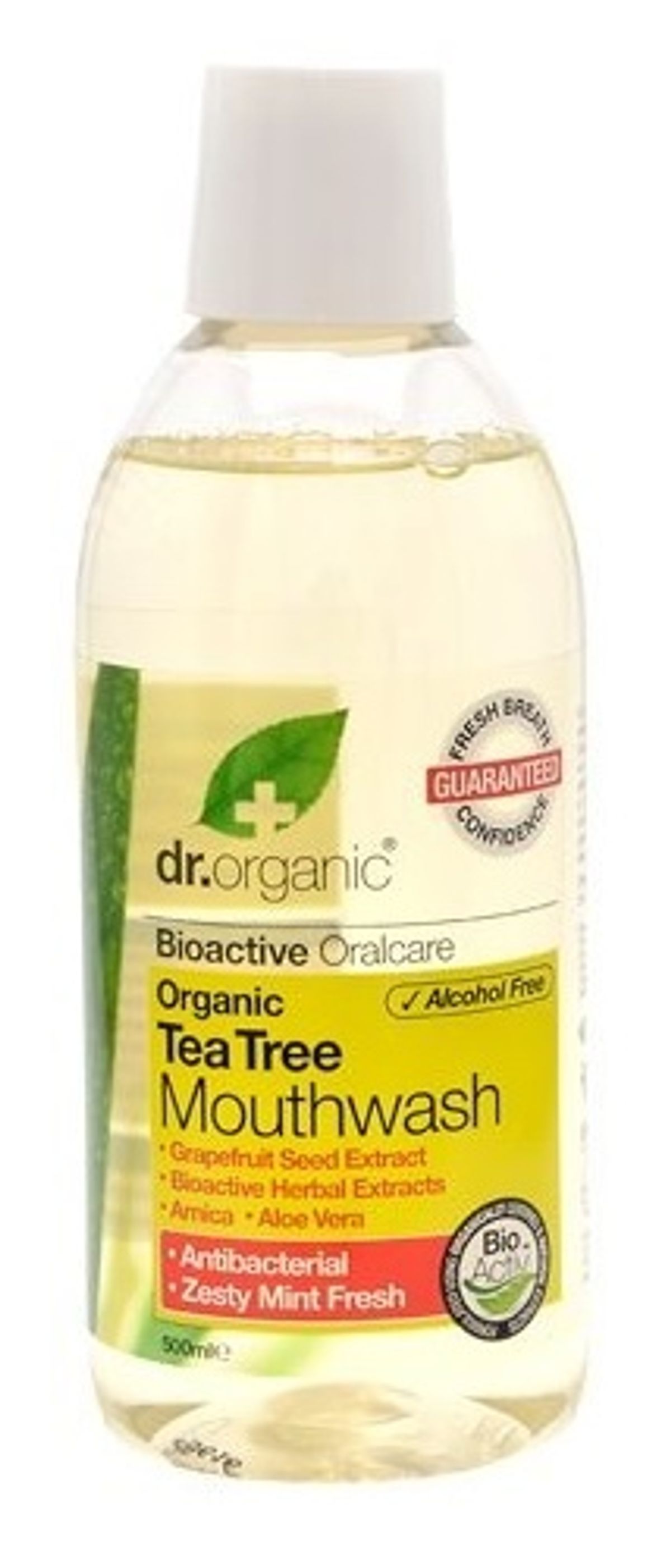 Dr. Organic Mundskyl Tea Tree 500ml.