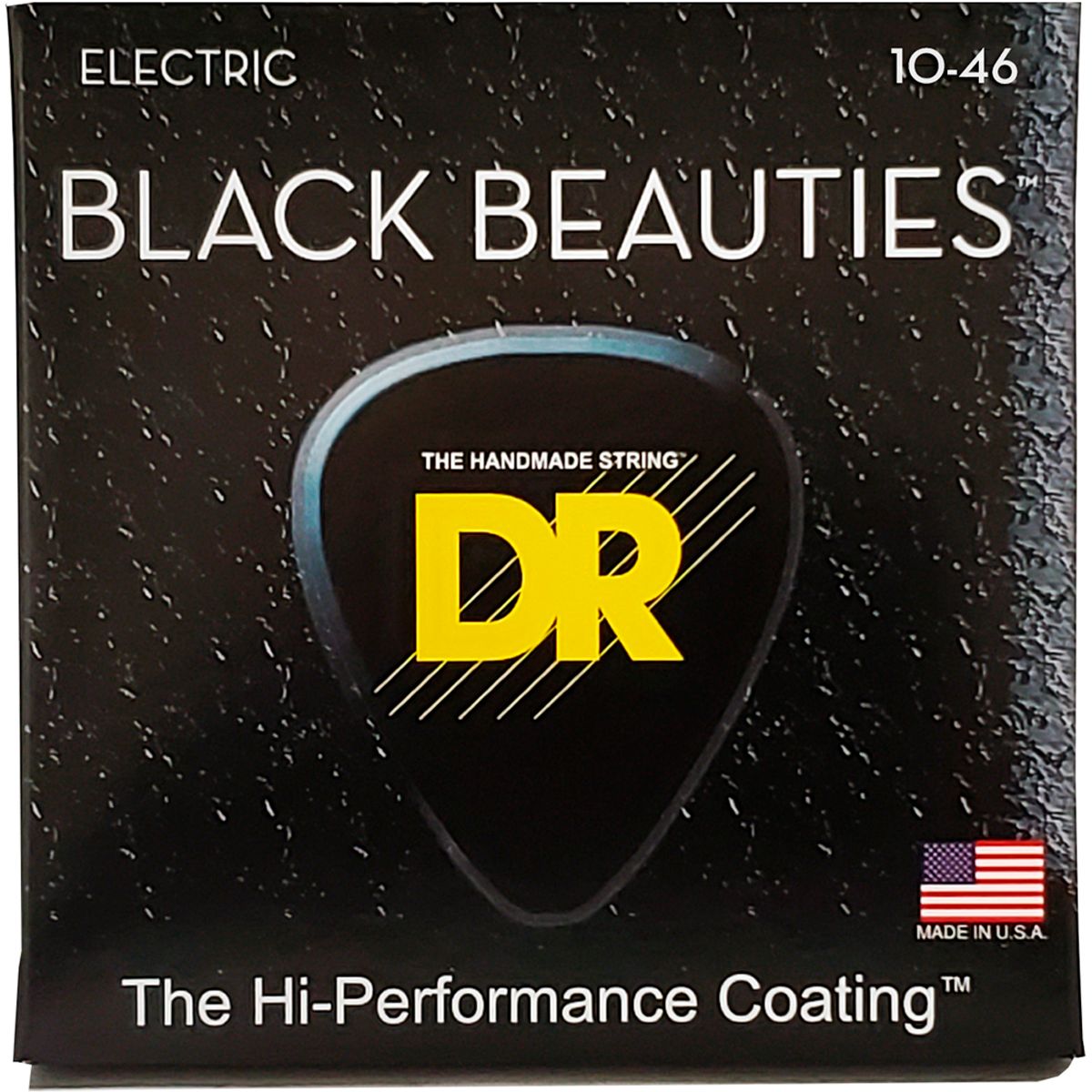 DR Strings BKE-10 Black Beauties black el-guitar-strenge, 010-046