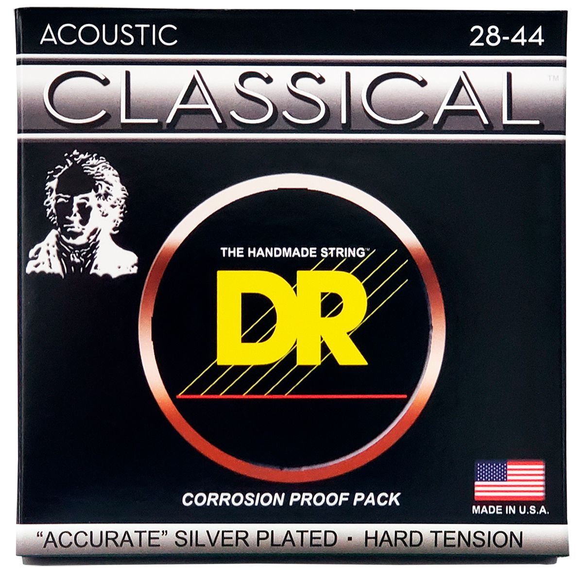 DR Strings CNH spansk guitar-strenge, hard tension