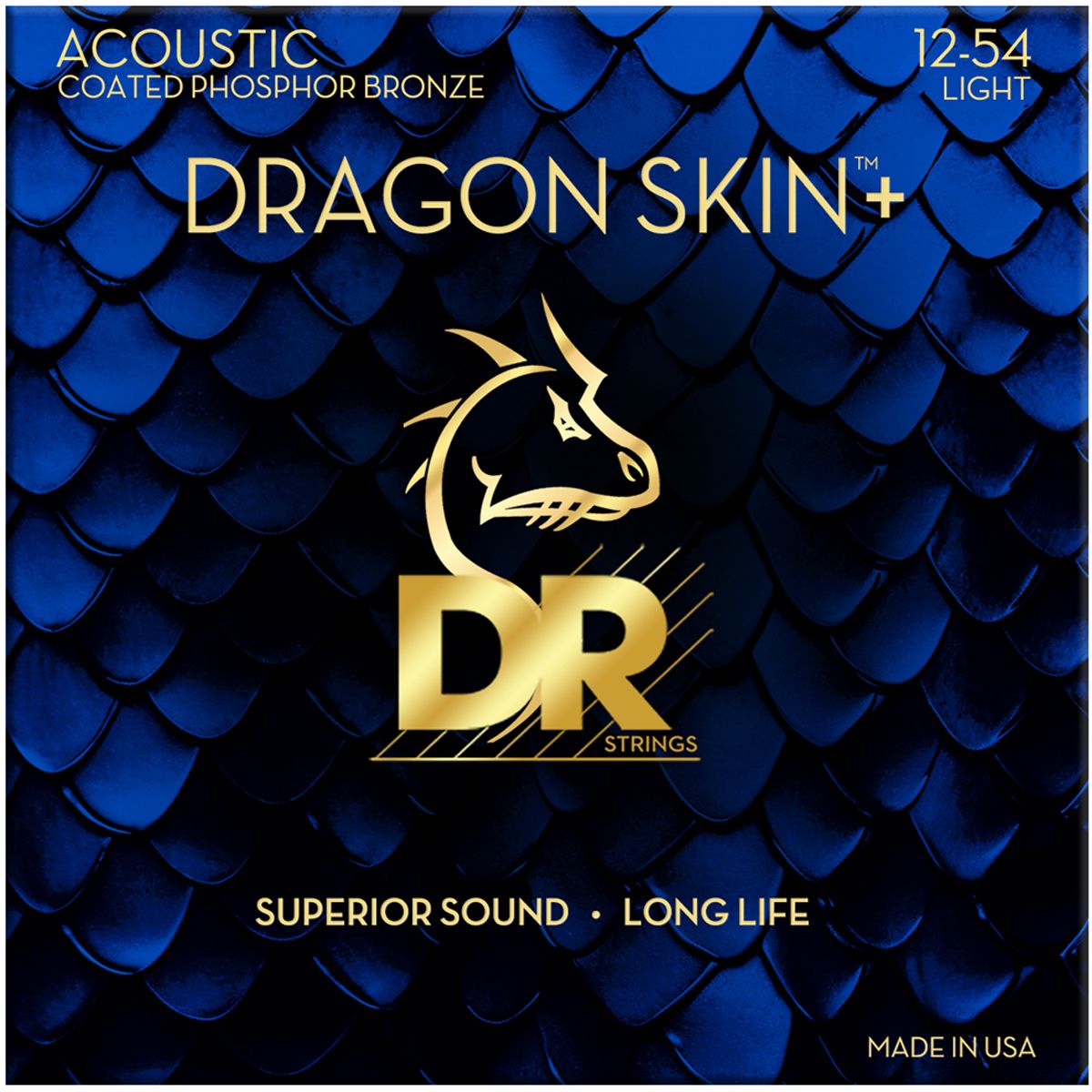 Dr Strings DAP-12 Dragon skin+ western-guitar-strenge, 012-054