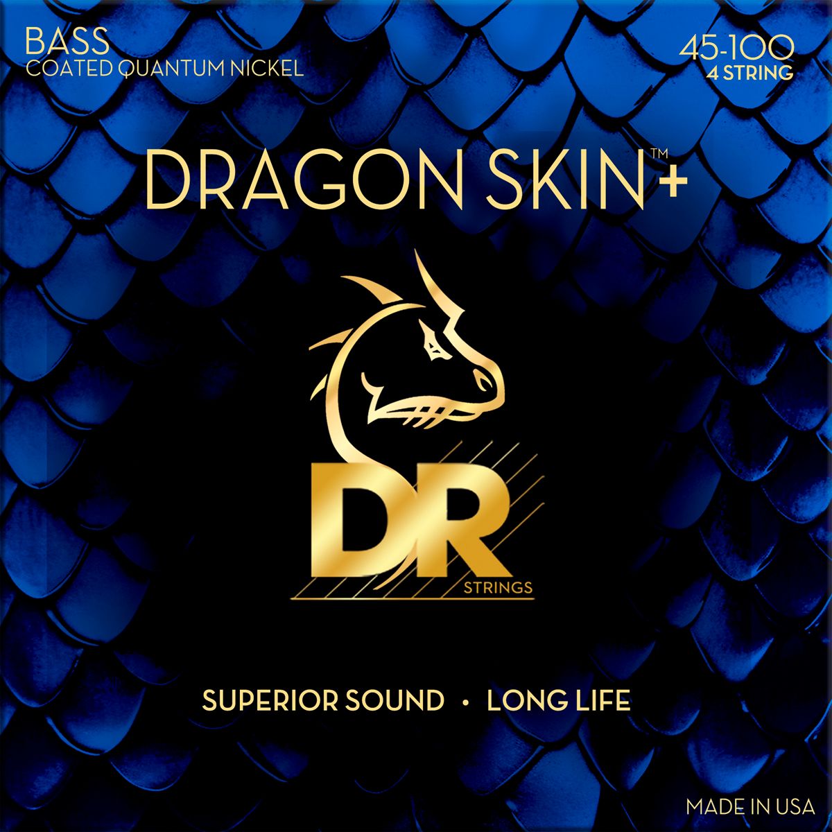 Dr Strings DBQ-45-100 Dragon skin+ bas-strenge, 045-100