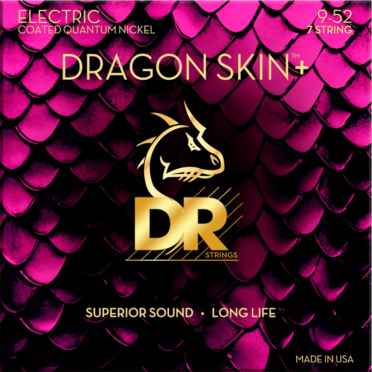 DR Strings DEQ-9 Dragon skin+ el-guitar-strenge, 009-042