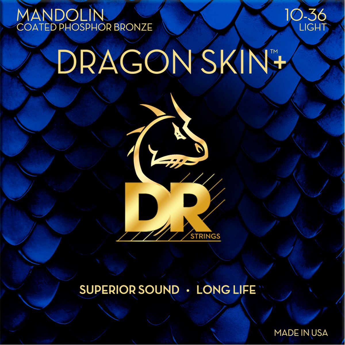 Dr Strings DMP-10 Dragon skin+ mandolin-strenge, 010-036