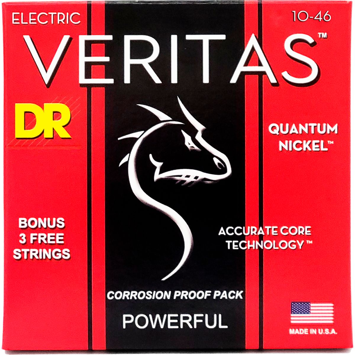 DR Strings VTE-10 Veritas el-guitar-strenge, 010-046