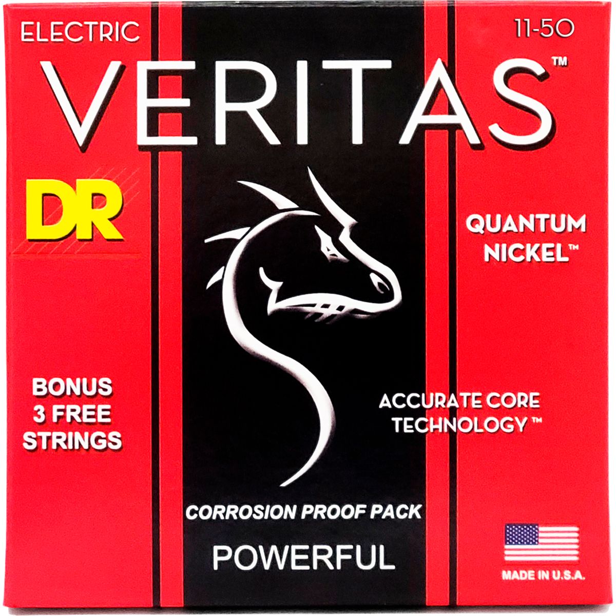 DR Strings VTE-11 Veritas el-guitar-strenge, 011-050