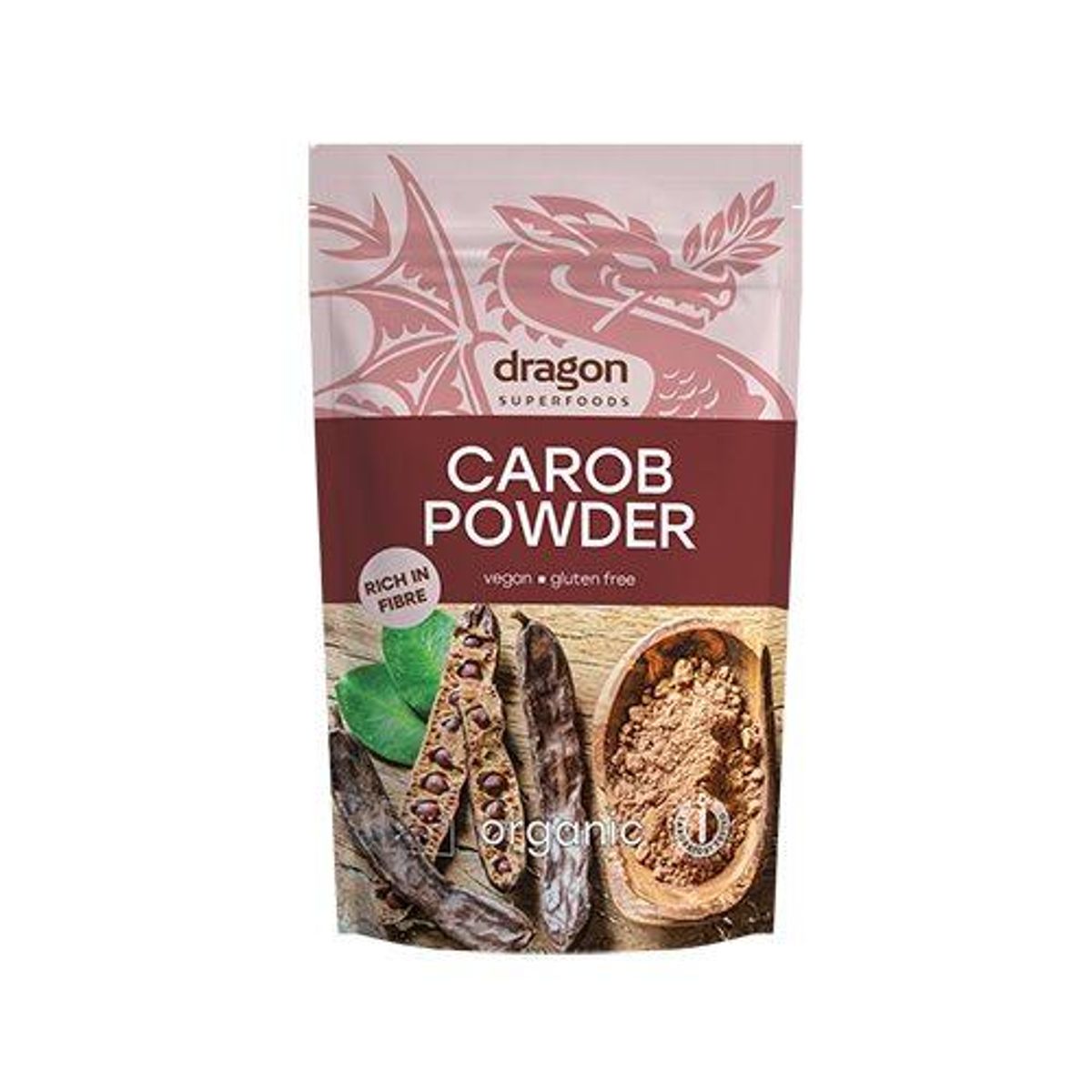 Dragon Superfoods Carob pulver Ø, 200g.