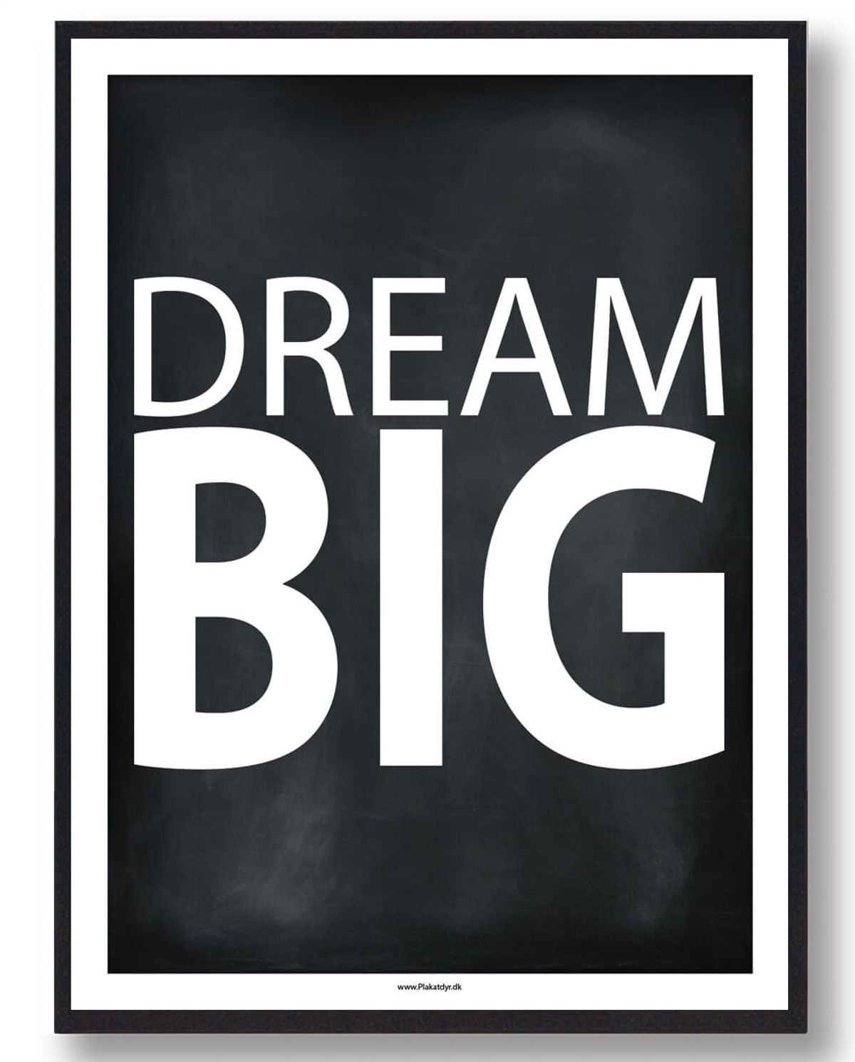 DREAM BIG - gamerplakat - gamerplakat (sort) (Størrelse: L - 50x70cm (B2))