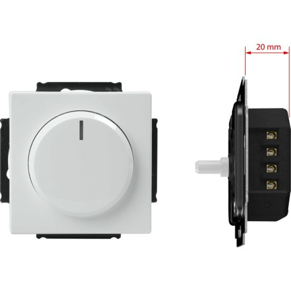 Drejelysdæmper semi LED 2-100W, 1M, hvid